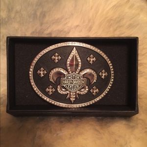 Harley-Davidson fleur-de-lis belt buckle